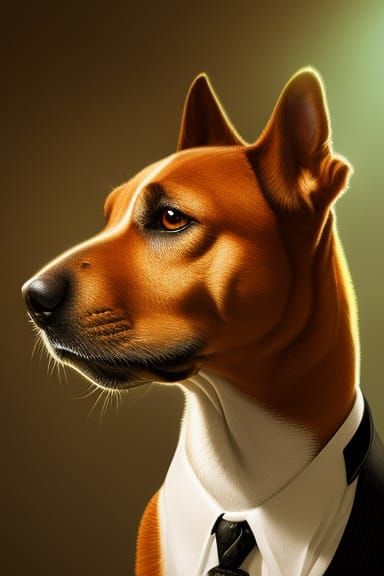 Dog in Suit
