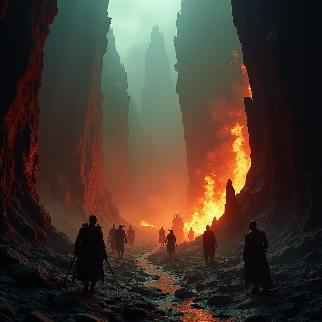 Infernal Underworld: Sinners Dragged to Hell