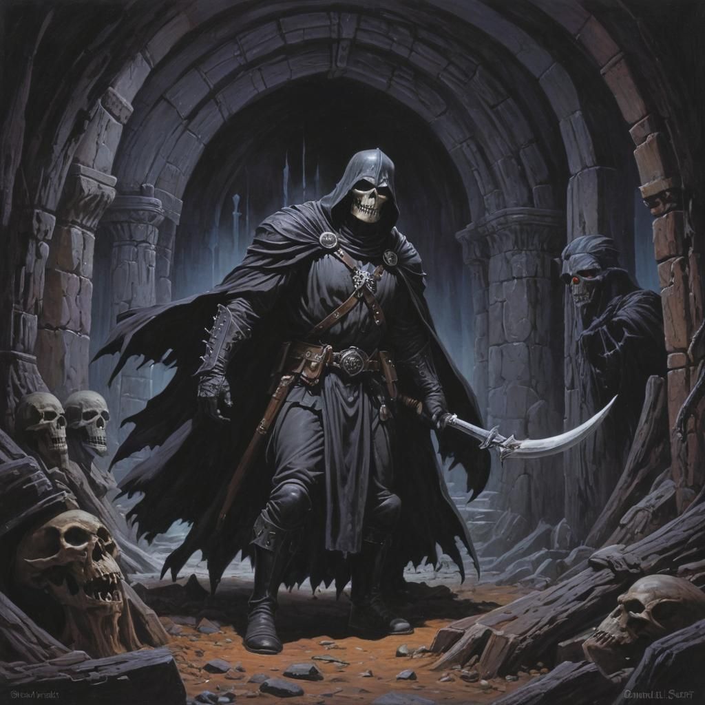 Grimdark Fantasy Art Illustration