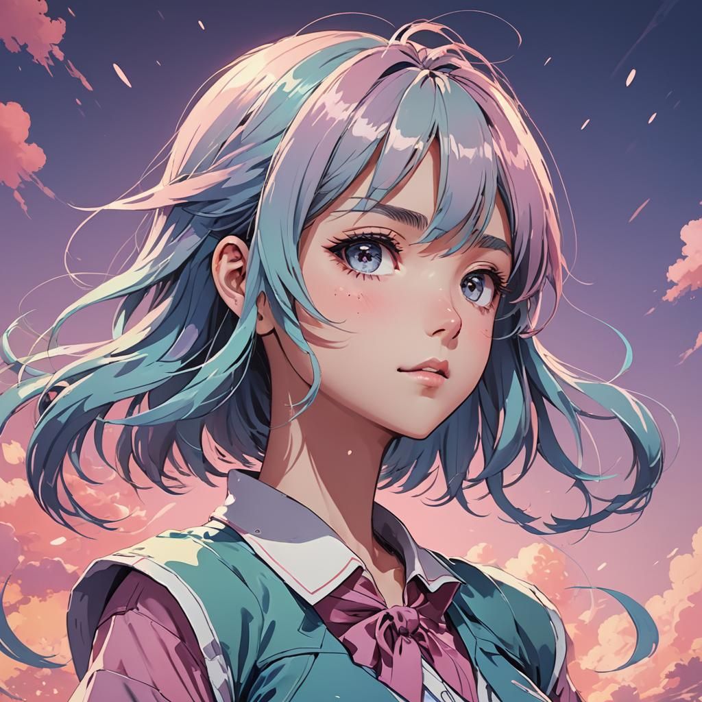 Cel-Shaded Anime Manga Scan in Studio Trigger Style