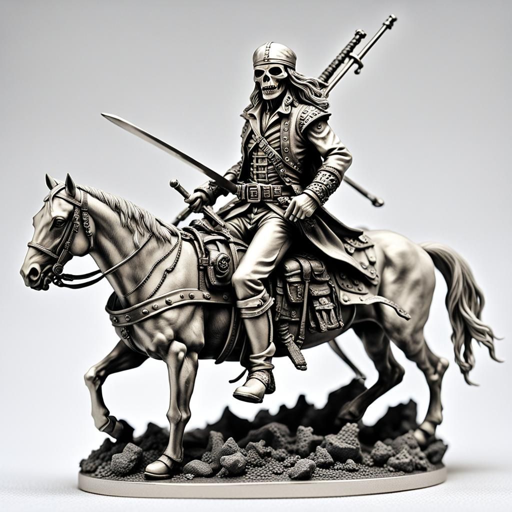 Heavy Metal Ivory Figurines in Hyperrealism