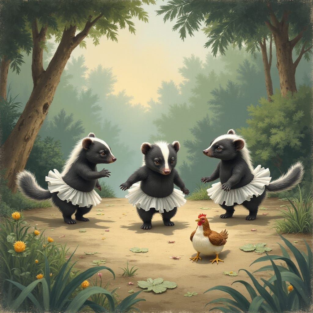 Skunks in Tutus: A Storybook Jungle Chase