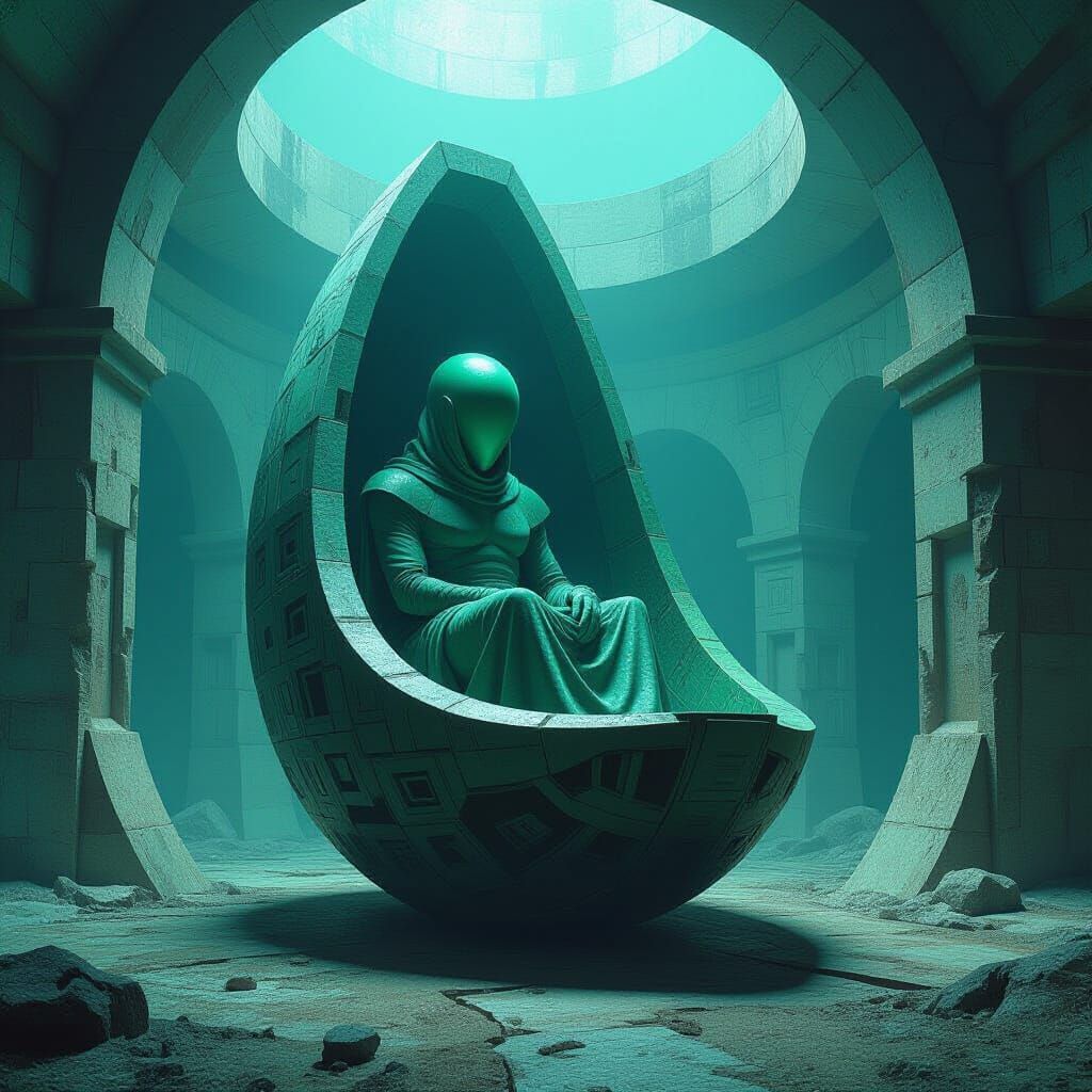 Dark God in Chamber: Biomechanical Surrealism