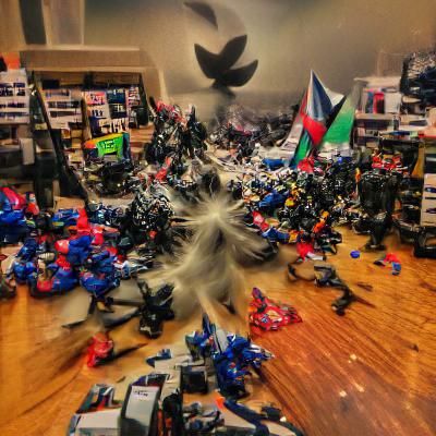 Abstract Depiction of Chaos and Peace