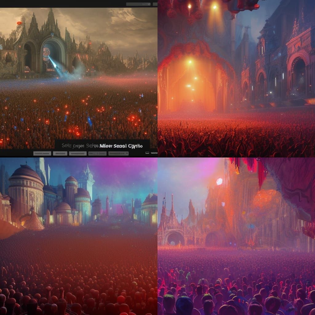 Singer Performing Live: Detailed Matte Painting