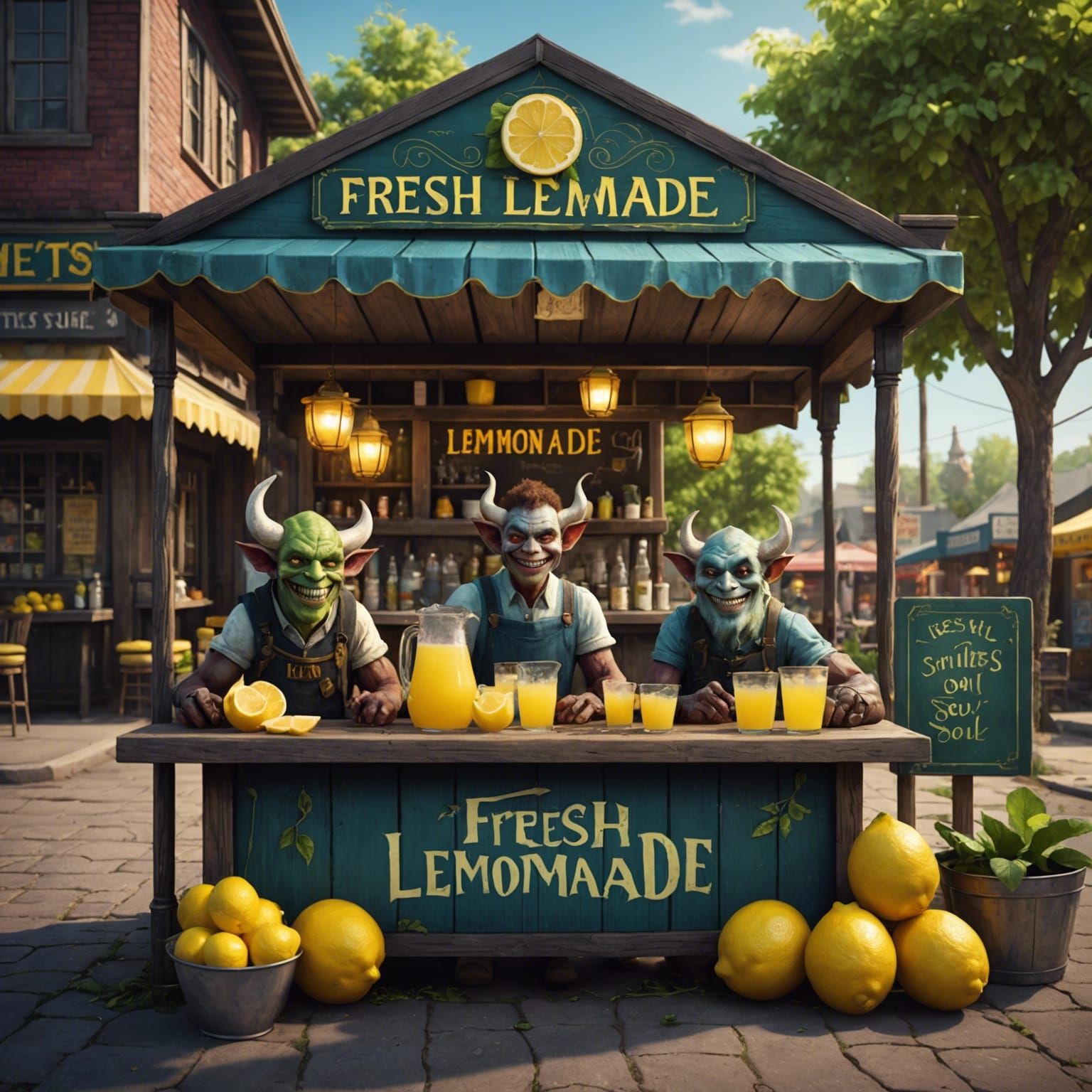 Demons Selling Lemonade: Soul Price in Fantasy Art