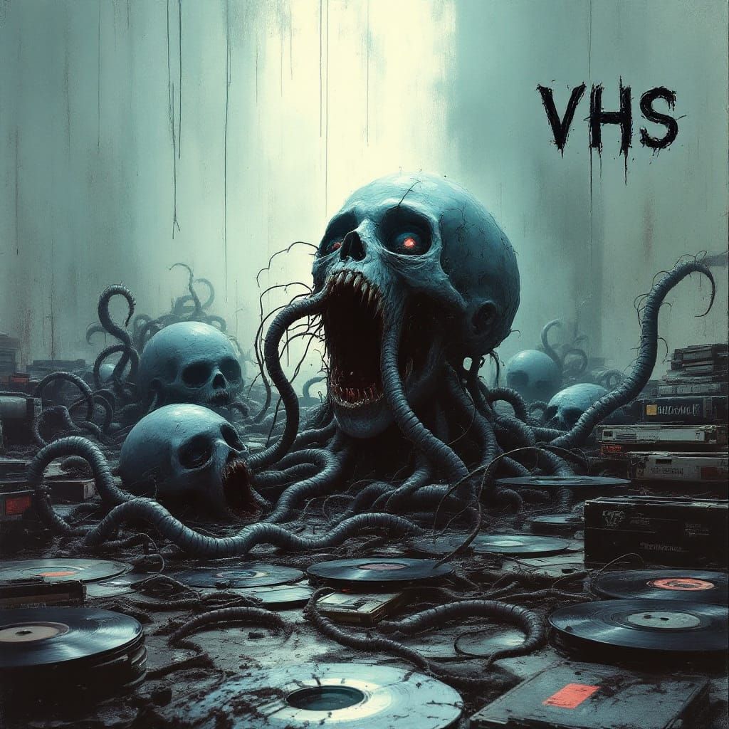 Abstract Horrors Drowning in Sci-Fi, Dark Romanticism Style