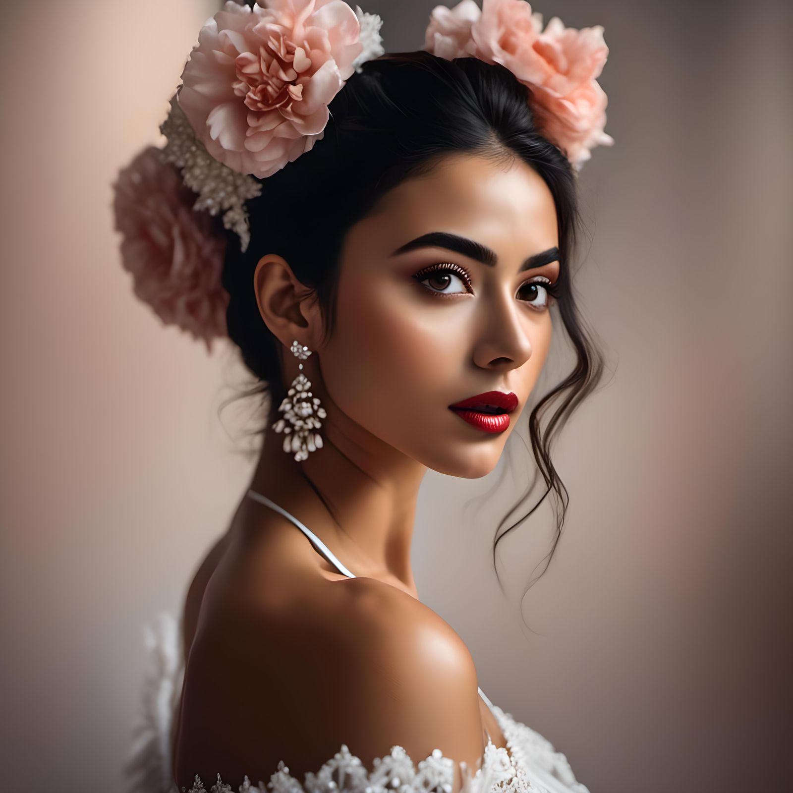 Portrait of a Beautiful Mexican Ballet Dancer