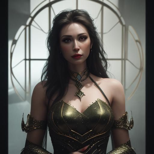 Gilded Cage: Hyperrealistic 3D Rendered Glamour