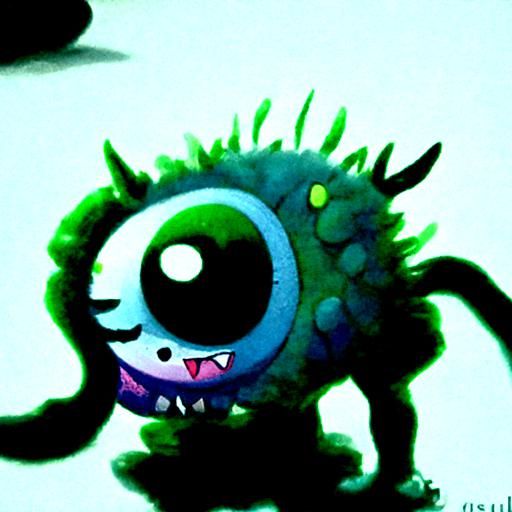 Adorable Cute Monster Illustration