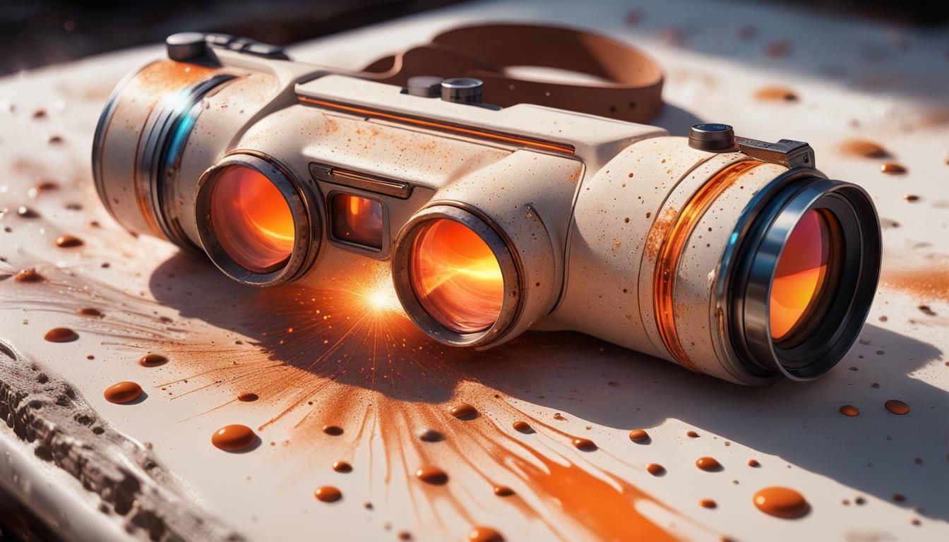 Futuristic Microlaser Pistol Shop in Speedcore Style