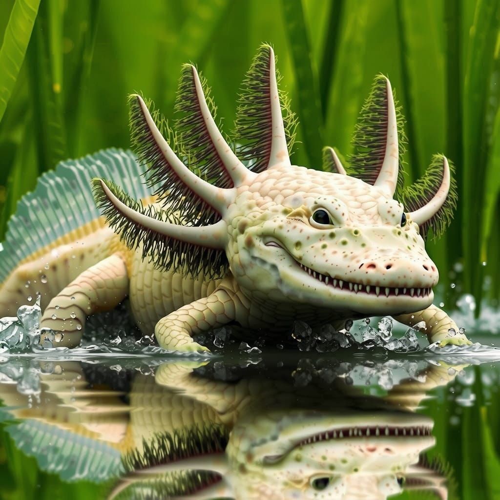 crocodile and axolotl hybrid