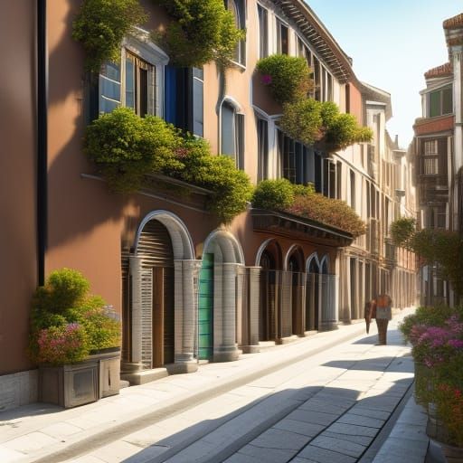 Venice Street Concept Art in 8k Resolution