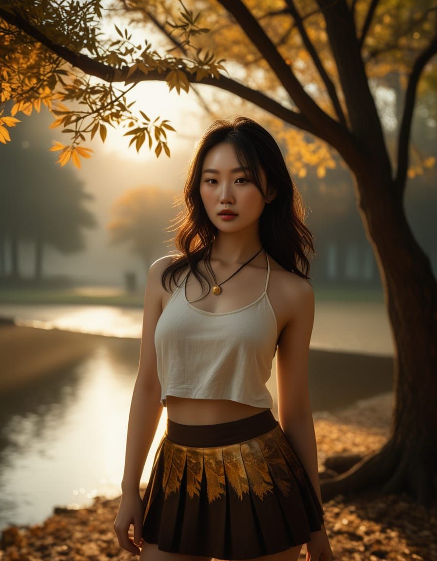 Chiaroscuro Portrait of a Korean Woman