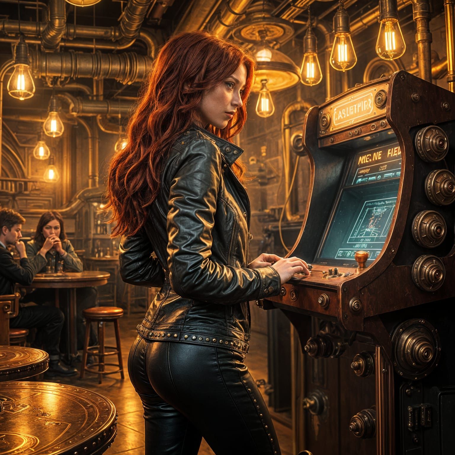Steampunk Siren of the Arcades