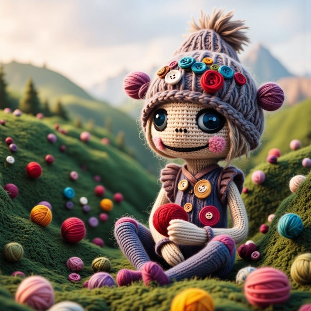 Whimsical Close-up of a Creepy Gentleman in Strawberry Bushe...