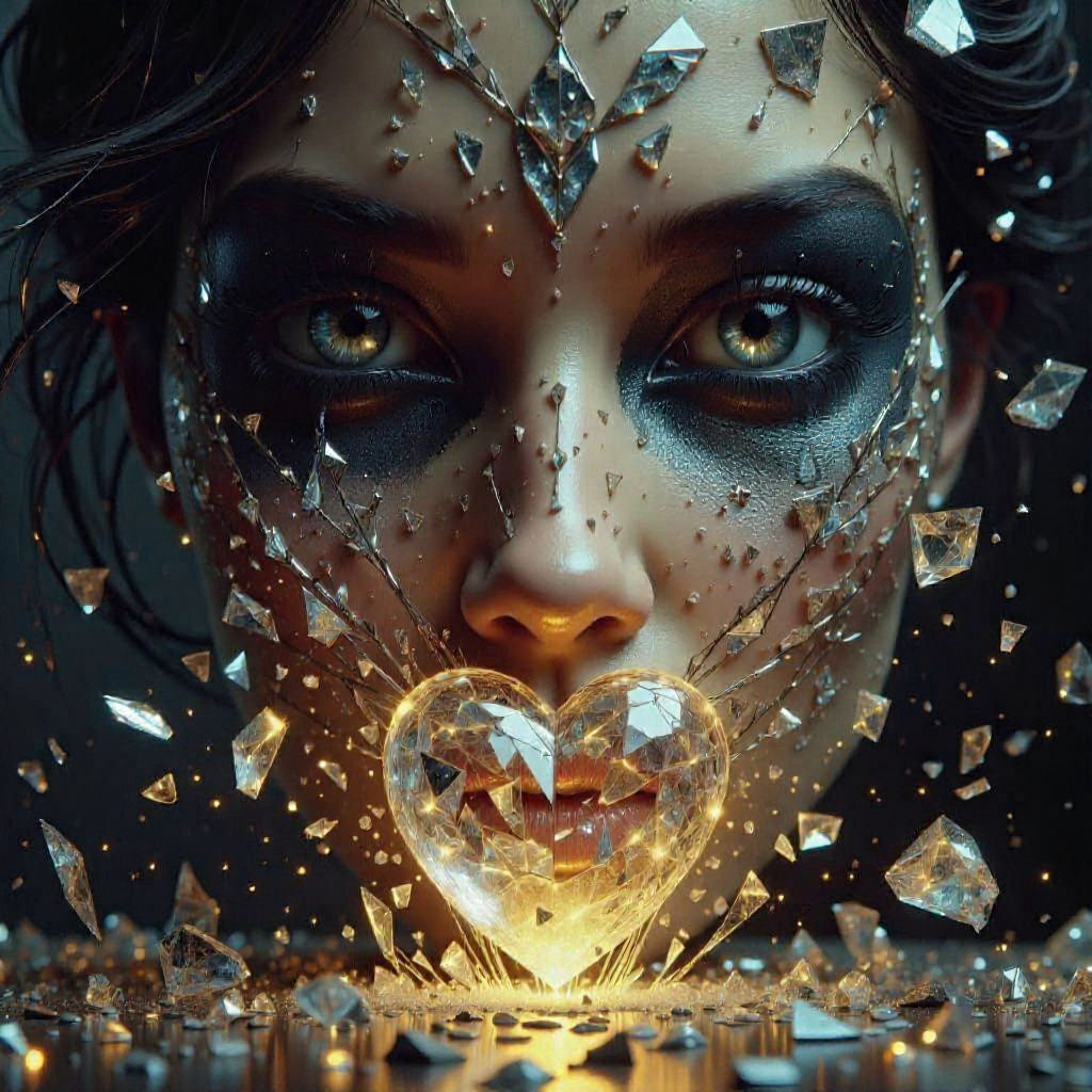 I told you my heart was made of glass and you took a hammer ...