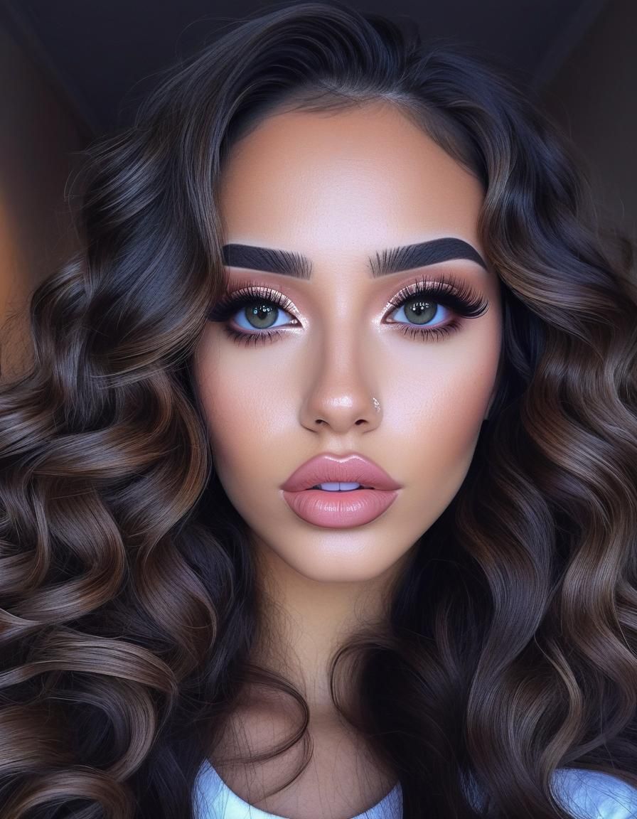 Hyperrealistic Photo of a Beautiful Instagram Baddie