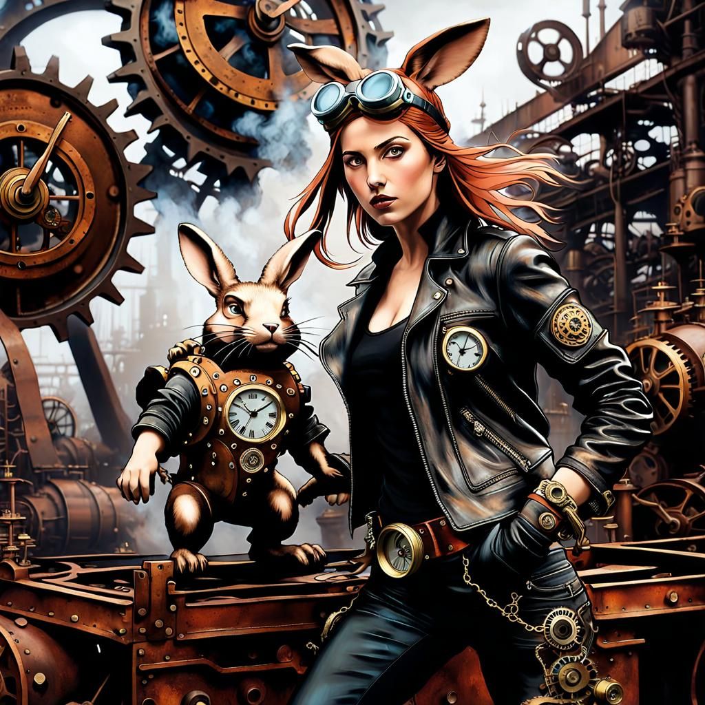 Girl Falls Into Steelpunk World of Gears and Steam