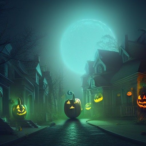 Ominous Halloween Trick or Treat in Baroque Style