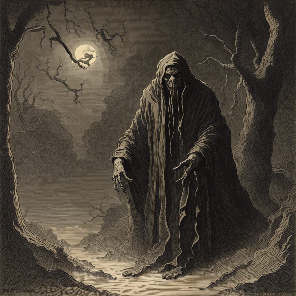 Boogeyman in Gothic Horror Style