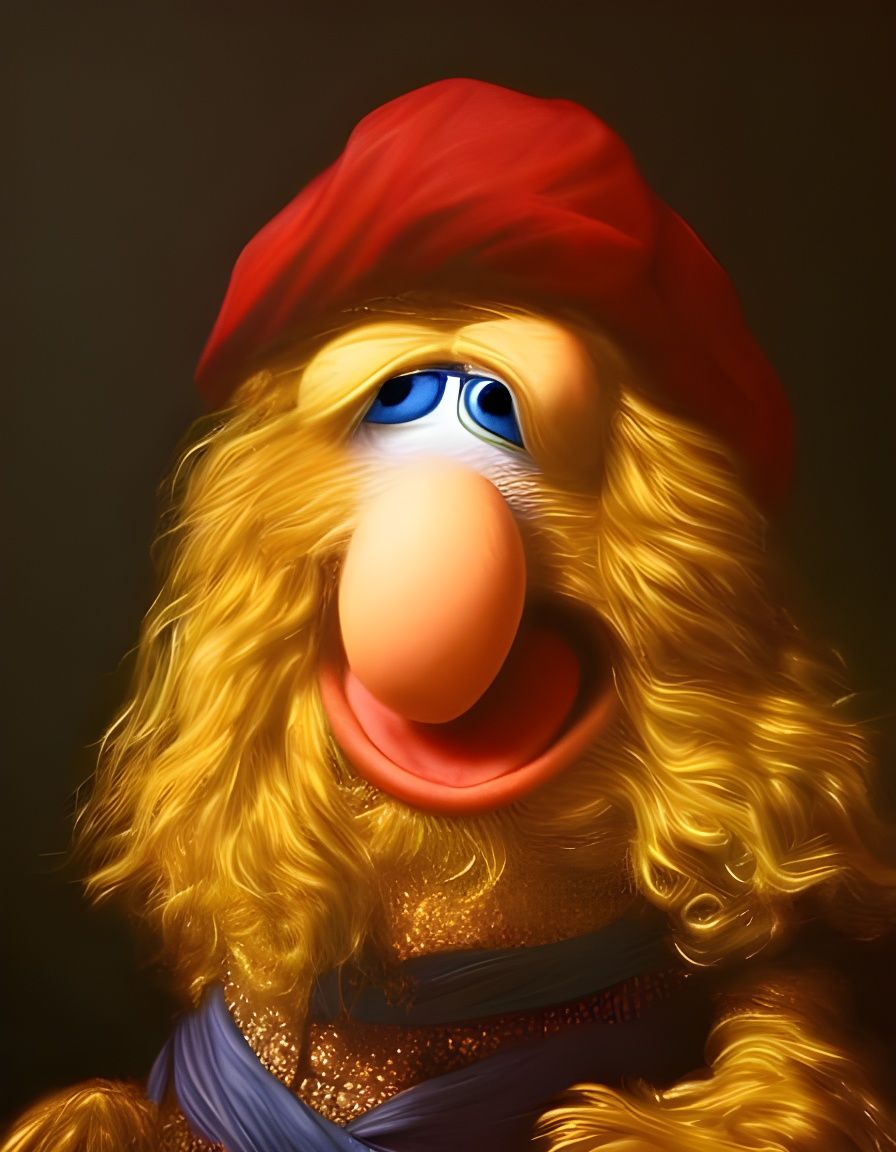Muppet da Vinci in Photorealistic Style