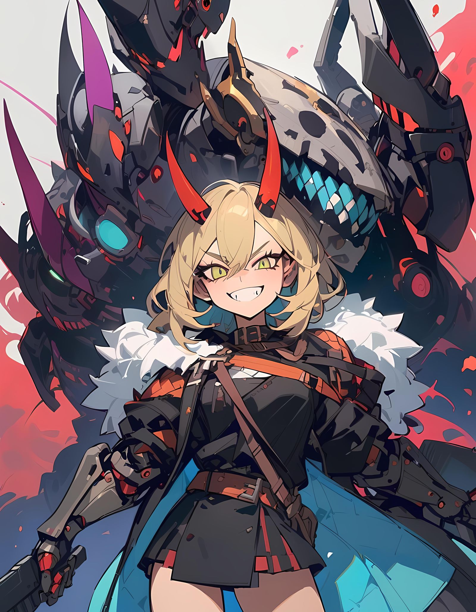 Oni Witch with Mechanical Arms in Vanripper Style