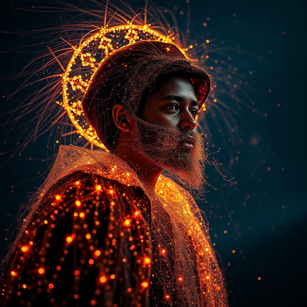 Ethereal Saint in Steel Wool Photography