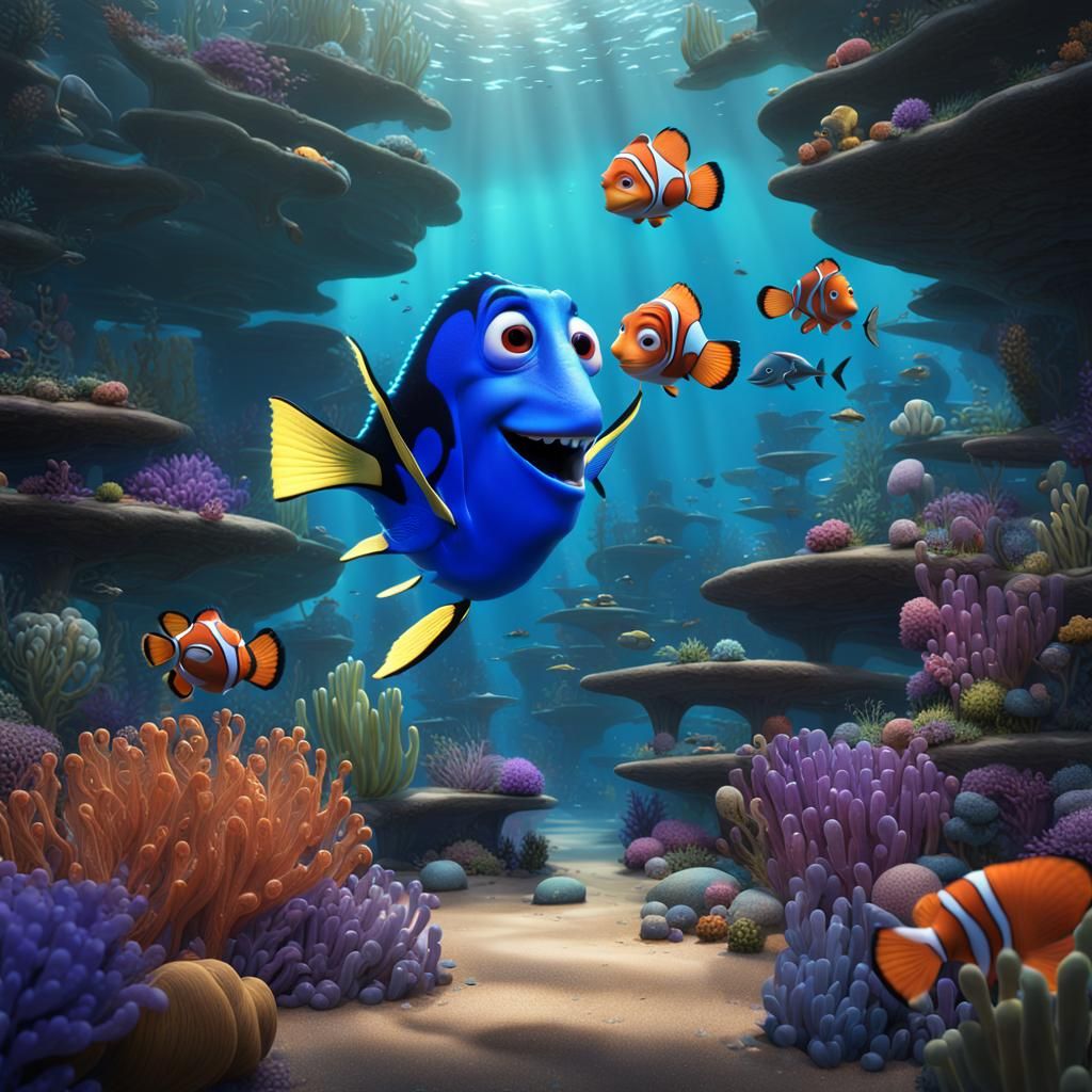 Finding Nemo Detailed Matte Painting