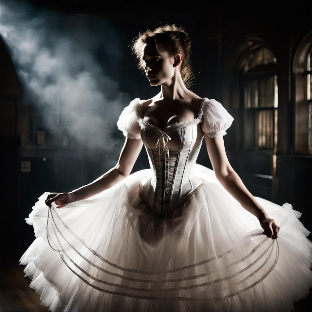 Victorian Dancer in Dark Fantasy Style