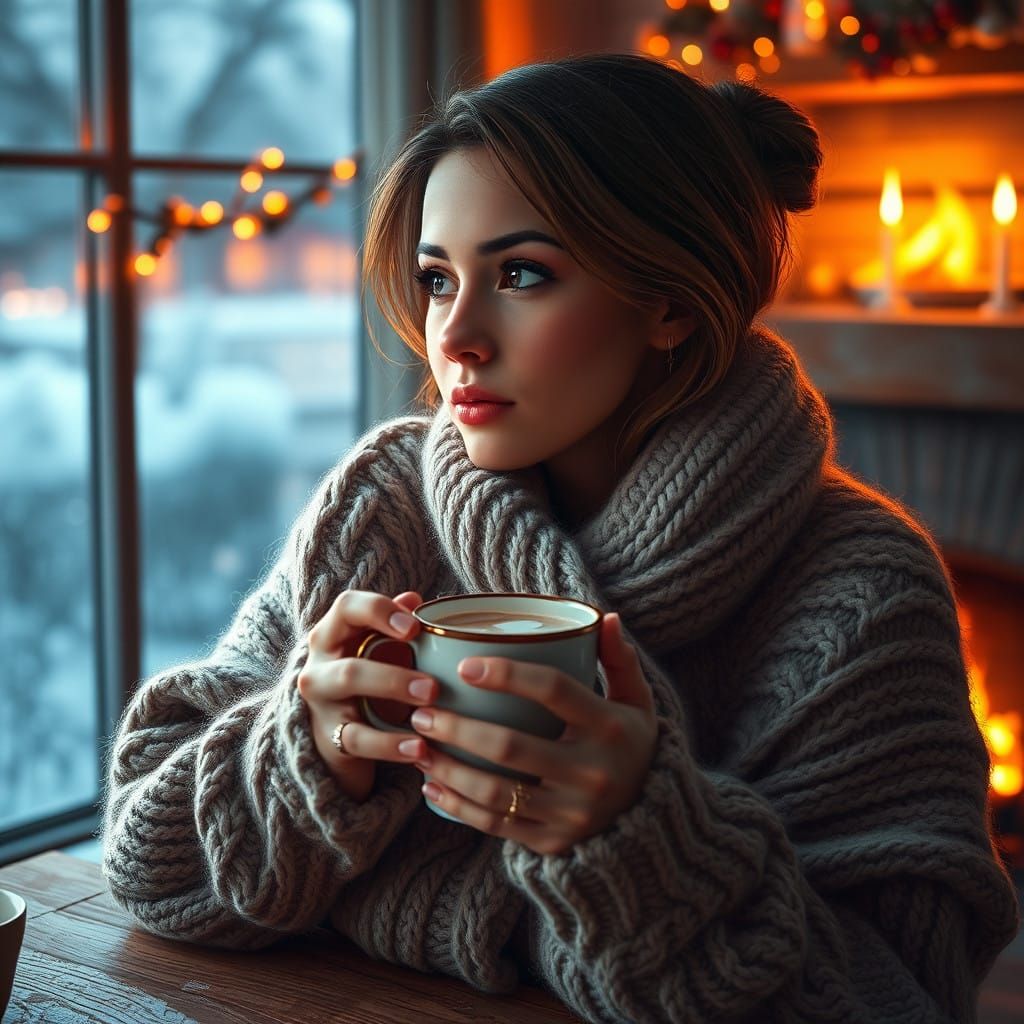 Warm Winter Evening Portrait