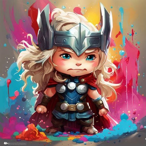 AI Generated Image of Thor
