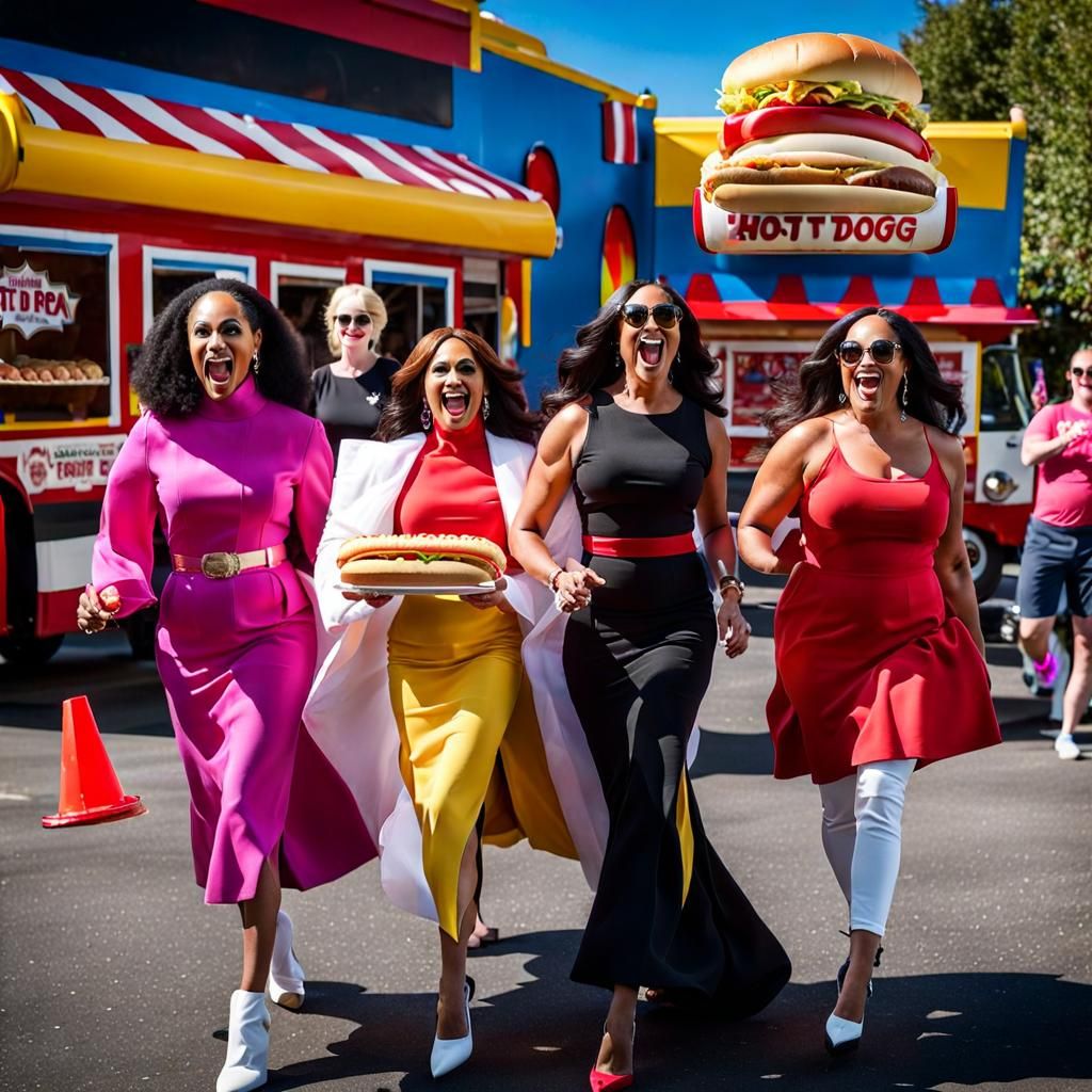 Drag Queens Chase Meghan Markle in Theme Park