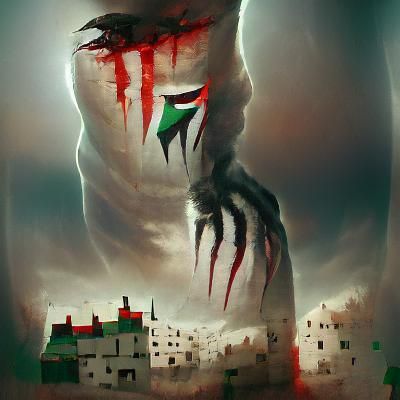 Sinister Destruction: A Free Palestine Image
