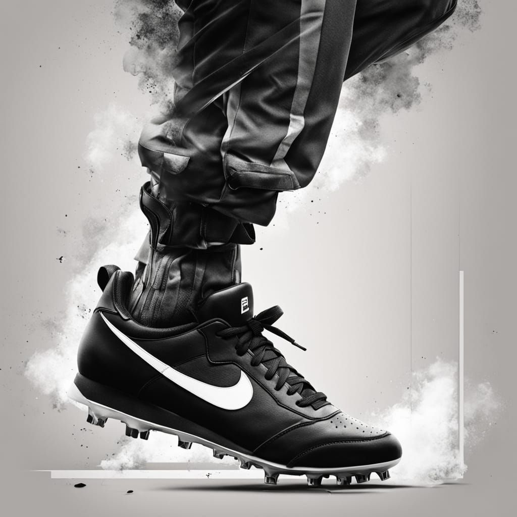 Dynamic Double Exposure: Soccer Shoe