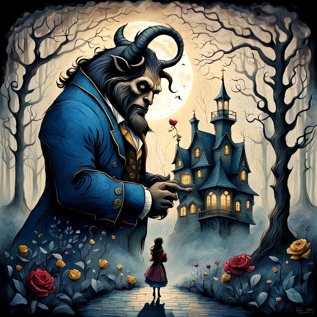 Beauty and the Beast, Tim Burton Style..