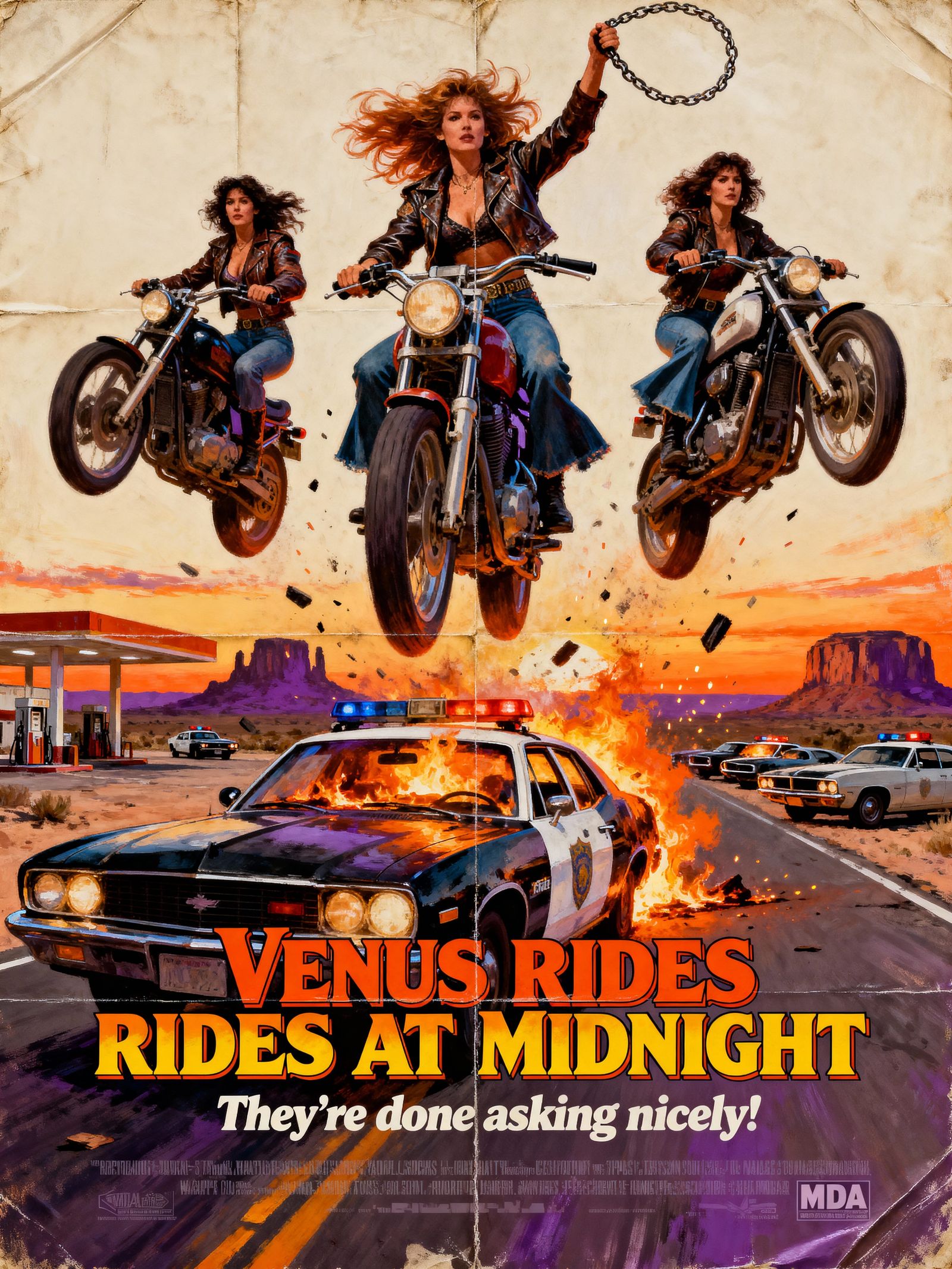 Venus Rides at Midnight: Women on Motorcycles Over Burning C...