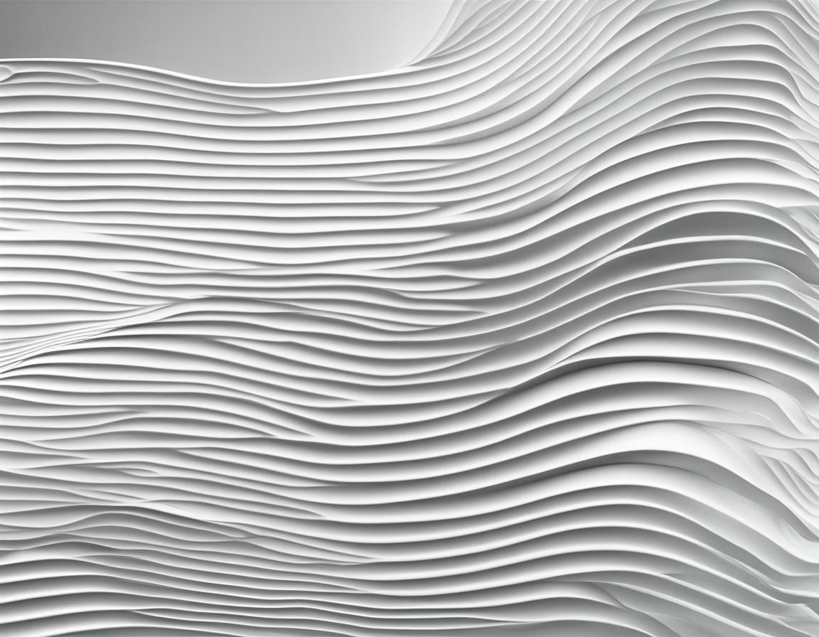 Minimalist White Space with Wave Corner Design