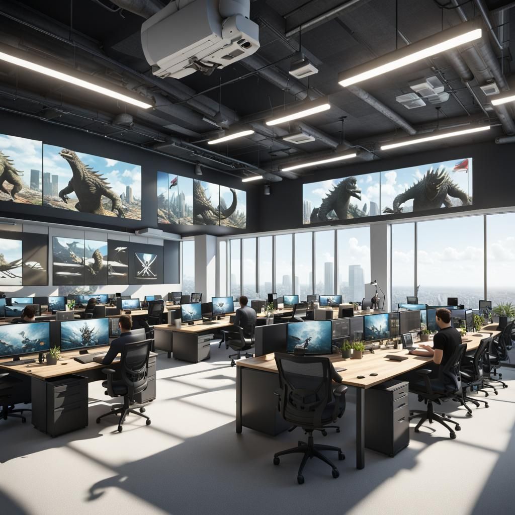 Godzilla Day at the Modern Office