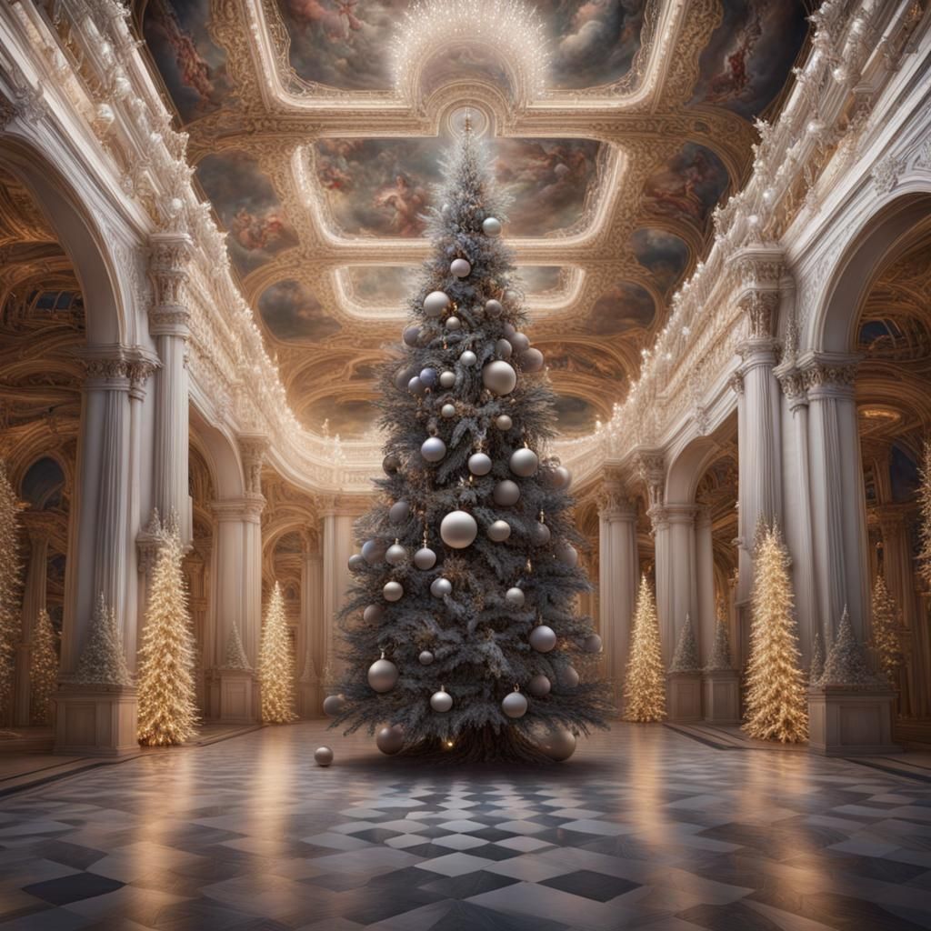 Christmas Trees in a Palace
