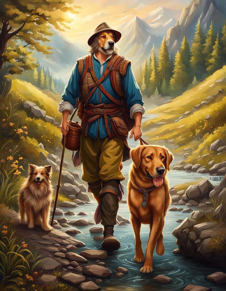 Sometimes dogs and their owners start to look alike...
ππ