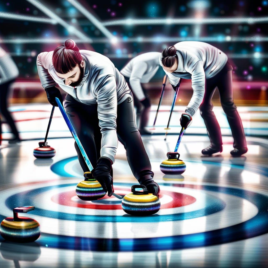 Astral Cosmic Curling Competition by Pablo Amaringo