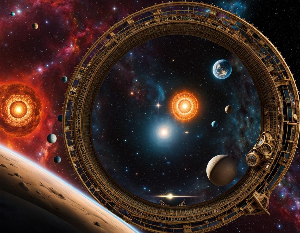 Intricate AI Art: Exploring Time and Curiosity