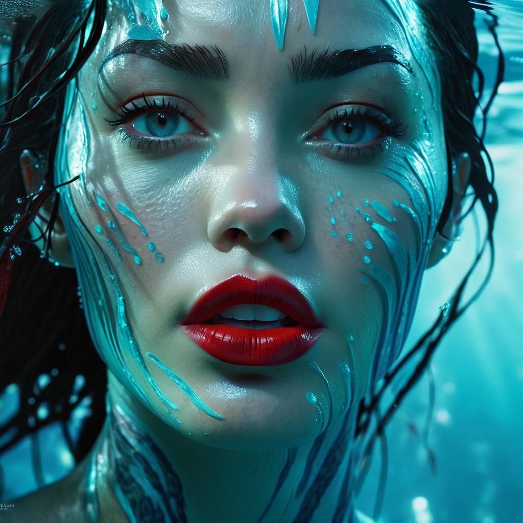 Underwater Na'vi Beauty in Hyperrealistic Digital Art