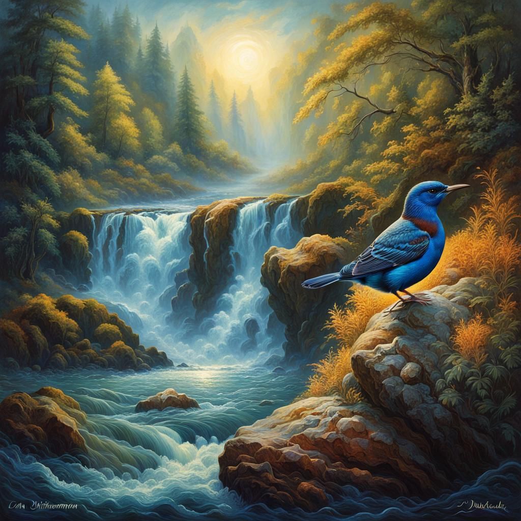 Dipper in Raging Torrent: Romantic Realism