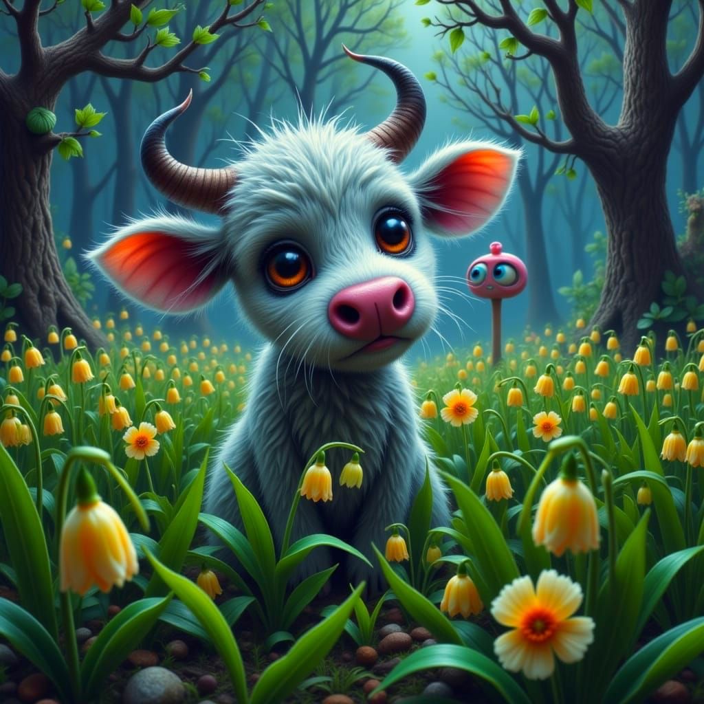 Surreal Gothic Fantasy: Spectral Lilly of the Valley Meets F...