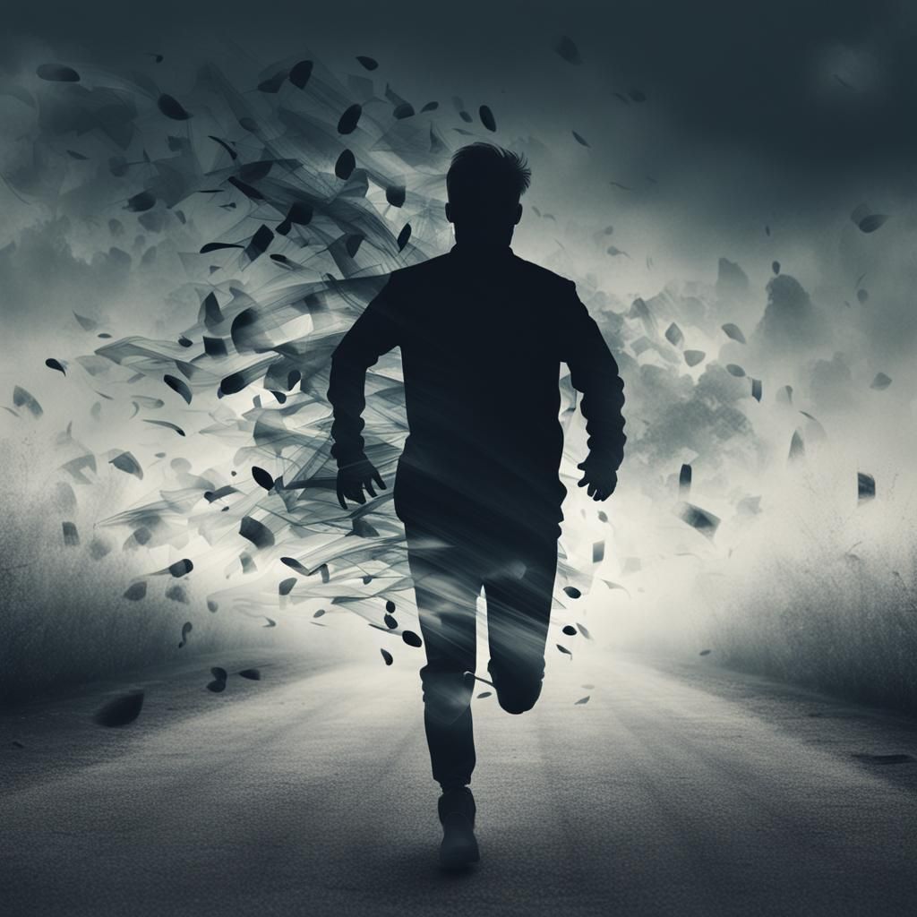 Abstract Escape: Running from Dark Thoughts