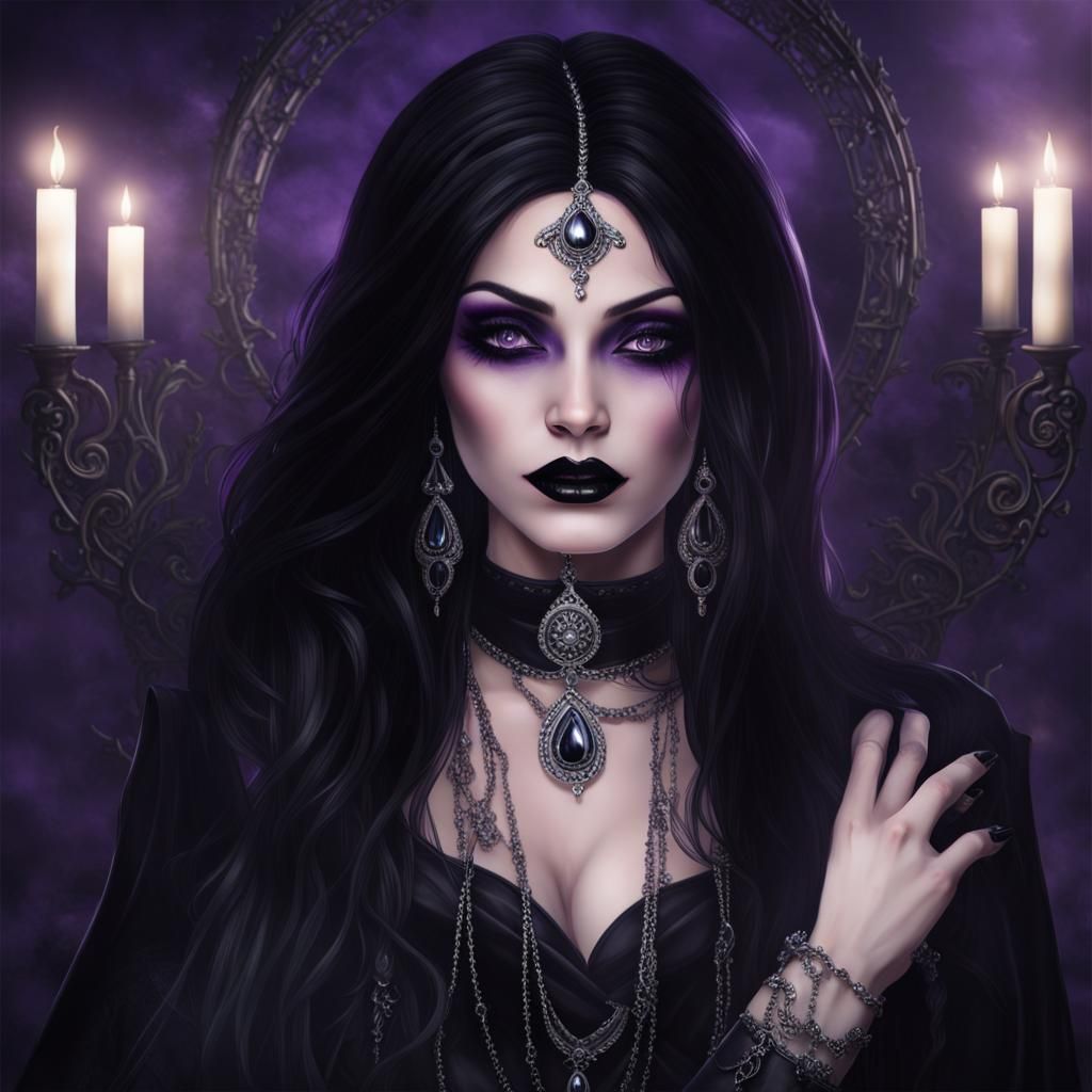 Lysandra Nocturne: Enchanting Goth Girl of the Night