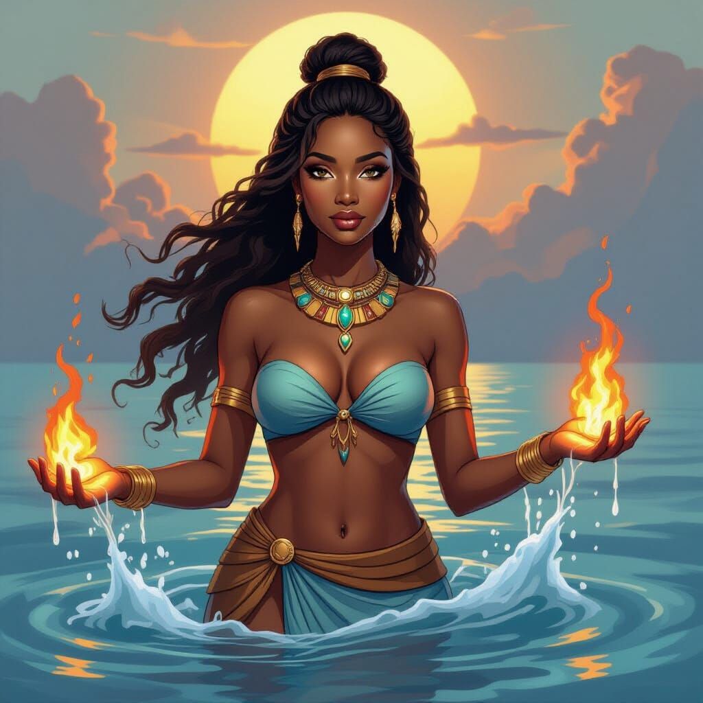 African Goddess of Fire and Water