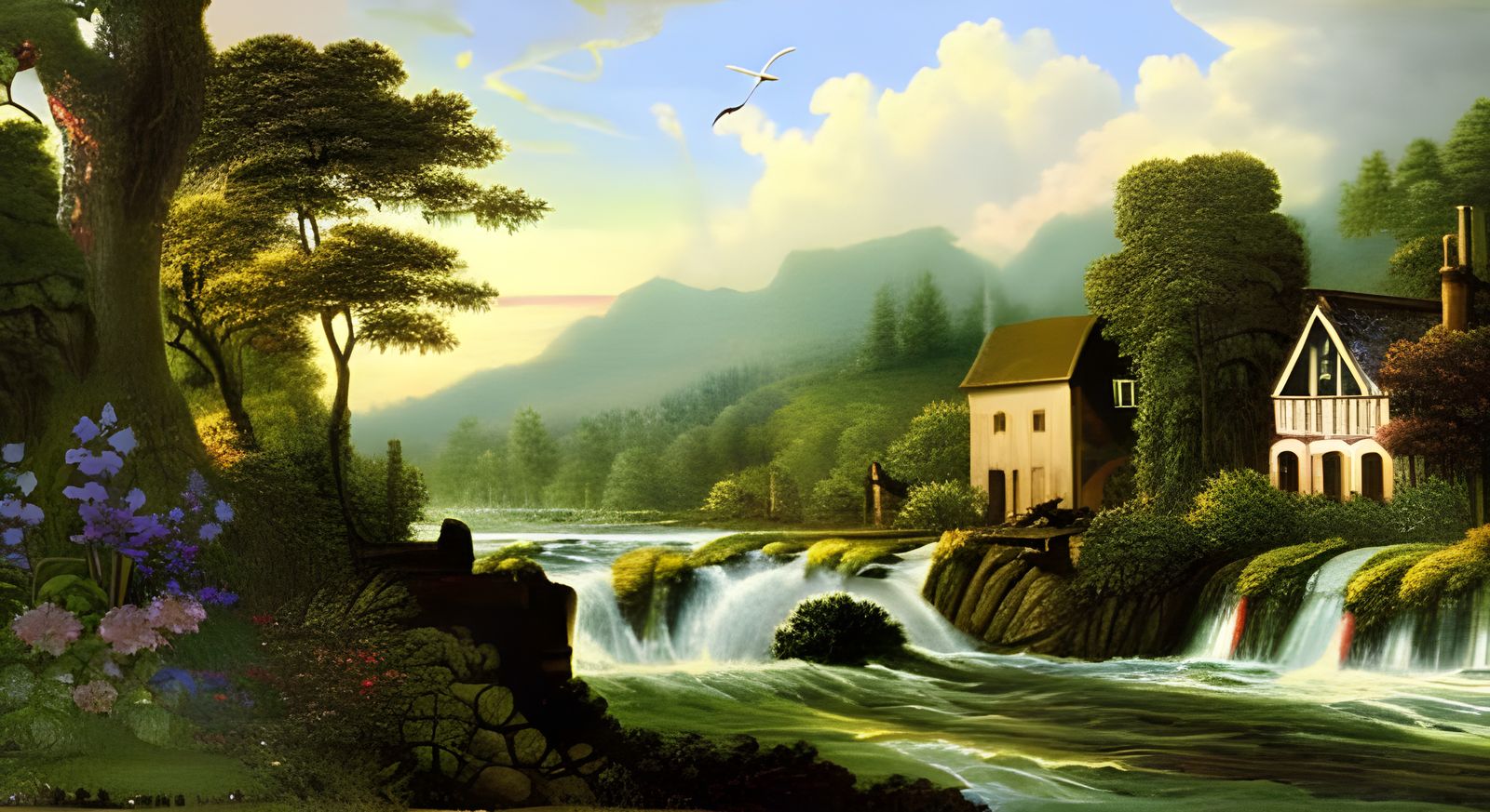 Apocalyptic Horror Landscape Inspired by Constable